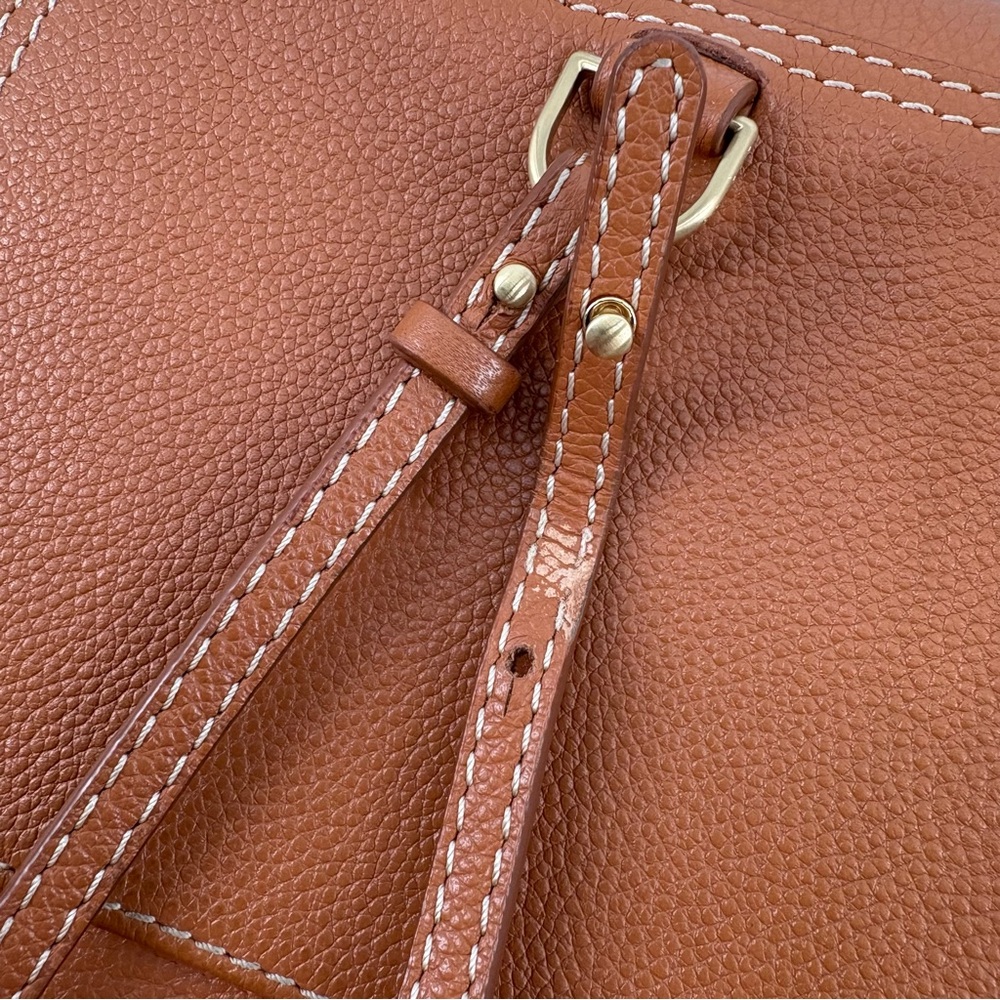 Polène Numéro Un Mini Backpack Convertible 3-Way Caramel Tan Rare Minimalist - Picture 16 of 16